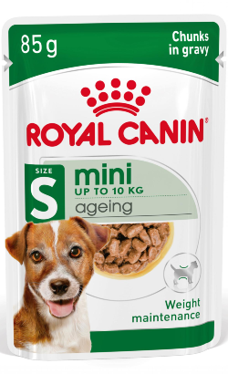 Ração húmida para Cão Royal Canin Dog Mini Ageing 12+ | Wet (Saqueta) | 12 x 85 g