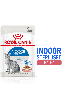 Ração húmida para Gatos Royal Canin Cat Indoor in Gravy | Wet (Saqueta) | 12 x 85 g