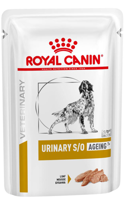 Ração Veterinária húmida para Cão Royal Canin Vet Urinary S/O Ageing 7+ Canine | Wet (Saqueta) | 12 x 85 g
