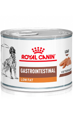 Ração Veterinária húmida para Cão Royal Canin Vet Gastro Intestinal Low Fat Canine | Wet (Lata) | 12 x 200 g