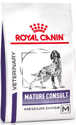 Royal Canin Vet Health Nutrition Medium Mature Consult Perro Aves - Pienso seco para perro para soporte renal y vitalidad
