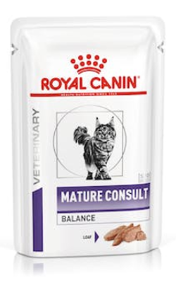 Ração húmida para Gatos Royal Canin Vet Health Nutrition Mature Consult Balance Feline | Wet (Saqueta) | 12 x 85 g