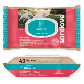 Toallitas Sanilove con perfume Nature Fun, biodegradables