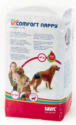 Savic Fraldas Confort Nappy para cão | Tamanho 6