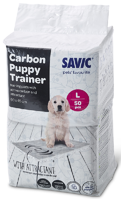 Tapetes para cão Savic Puppy Trainer Carbon Pads | L