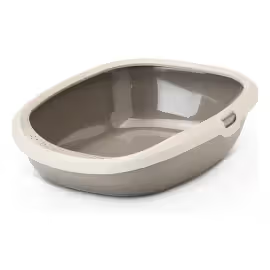 Caixa de areia para Gatos Savic WC Gato Gizmo Happy Planet Cinza