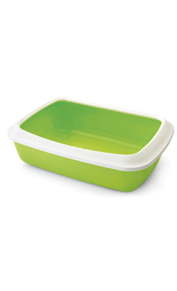 Caixa de areia para Gatos Savic WC Iriz + Rim | Verde | 42 cm