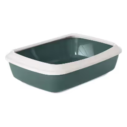Arenero para gatos Savic WC Iriz + Rim Verde Nórdico
