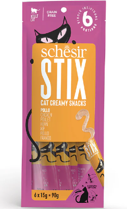 Schesir Cat Stix Frango | 6 x 15 g