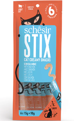 Schesir Cat Stix Salmão | 6 x 15 g