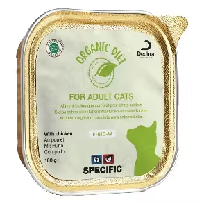 Specific F-BIO-W Organic Gato Adulto Frango - Ração húmida para gato com diabetes e cistite idiopática
