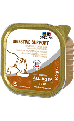 Ração Veterinária húmida para Gatos Specific Cat FIW Digestive Support | Wet (Terrina) | Cx c/ 7 terrinas 100 g