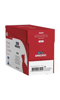 Ração húmida para Gatos Specific Cat FXW-P Adult | Wet (Saqueta) | Cx c/ 12 saquetas 85 g