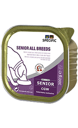 Ração húmida para Cão Specific Dog CGW Senior All Breeds | Wet (Terrina) | Cx c/ 6 terrinas 300 g