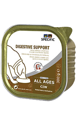 Ração Veterinária húmida para Cão Specific Dog CIW Digestive Support | Wet (Terrina) | Cx c/ 6 terrinas 300 g