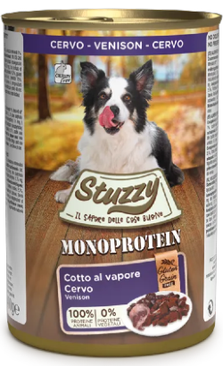 Ração húmida para Cão Stuzzy Monoprotein Grain & Gluten Free Dog | Venison | Wet (Lata) | 400 g