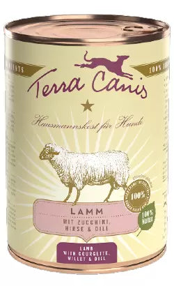 Terra Canis Cão Adulto Sénior Cordeiro com Courgette, Milhete e Endro - Ração húmida para cão