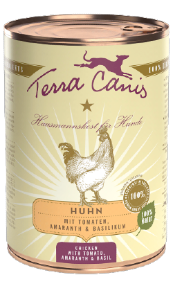 Ração húmida para Cão Terra Canis Frango com Tomate, Amaranto e Manjericão | Wet (Lata) | 6 x 400 g