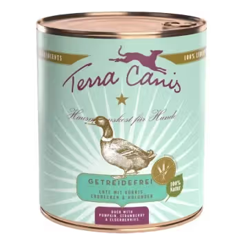 Terra Canis Adult Dog Duck with Pumpkin, Strawberry and Elderberry - Wet dog food