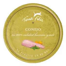 Terra Felis Gato Adulto Coelho Grain-Free - Ração húmida para gato