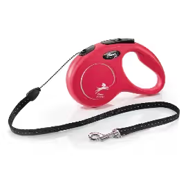 Trela para cão Flexi Classic Cord Red