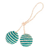 Juguete para gatos Trixie con doble bola de sisal rellena de hierba gatera