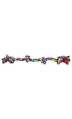 Brinquedo para cão Trixie Brinquedo Denta Fun Playing Rope | 4 Nos | 54 cm