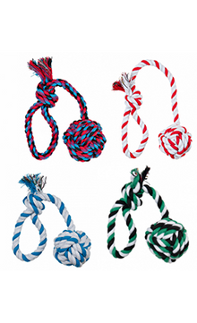 Brinquedo para cão Trixie Brinquedo Denta Fun Playing Rope - Cores Sortidas | 30 cm