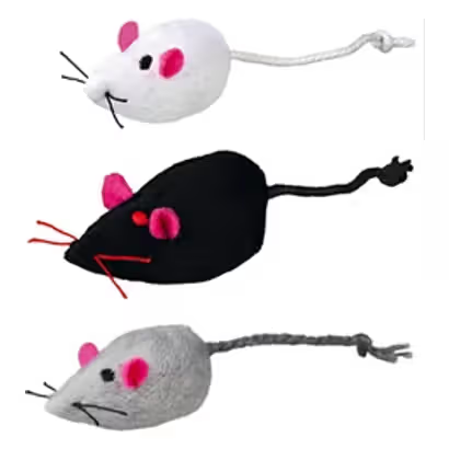 Brinquedo para Gatos Trixie Rato de Peluche Sortido