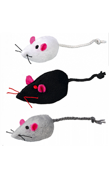 Brinquedo para Gatos Trixie Rato de Peluche Sortido | 3 x 1 Unidade