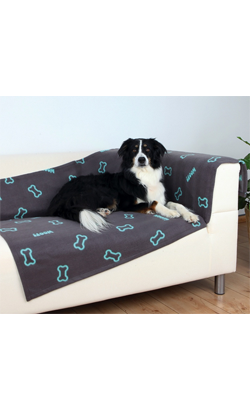 Trixie Cobertor Barney Blanket |Cinzento para cão | 150 cm × 100 cm