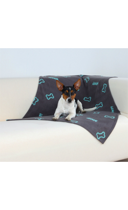 Trixie Cobertor Beany Blanket para cão | Cinza 100 cm x 70 cm