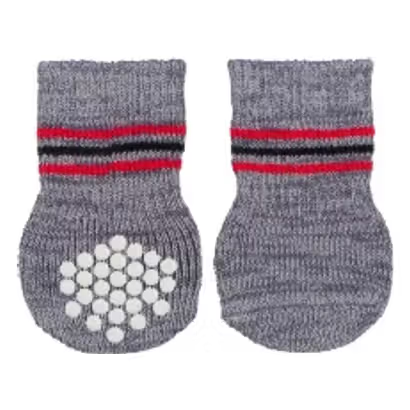 Trixie Grey Dog Socks