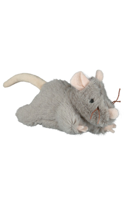 Brinquedo para cão Trixie Ratinho em Peluche com Som | 15 cm
