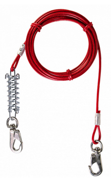 Trela para cão Trixie Cabo Aço Revestido | 15 m