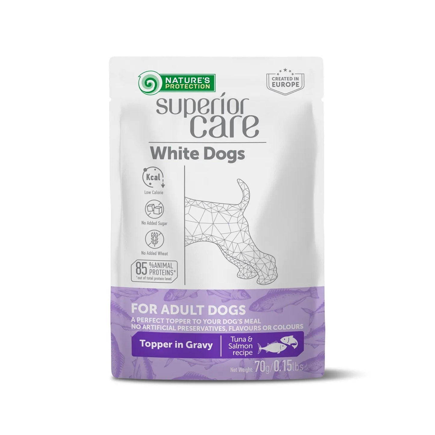 Nature'S P Sc Topper Branco Cães Adulto Atum e Salmão | 24 X 70Gr
