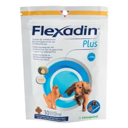 Suplemento para Cão e Gato Vétoquinol Flexadin Plus Raças Pequenas e Gatos