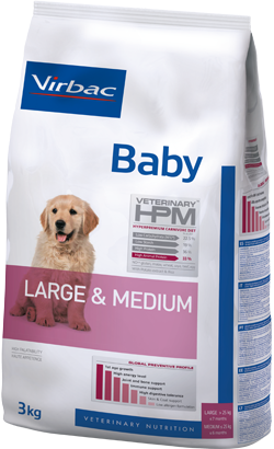 Ração para Cão Virbac HPM Baby Dog Large & Medium | 3 kg