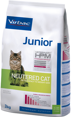Virbac HPM Sterilised Junior Cat Pork and Poultry - Dry food for sterilised junior cats
