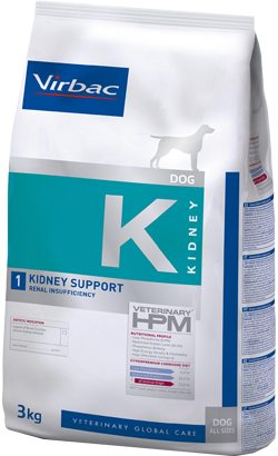 Ração Veterinária para Cão Virbac Veterinary HPM K1 Dog Kidney Support | 3 kg