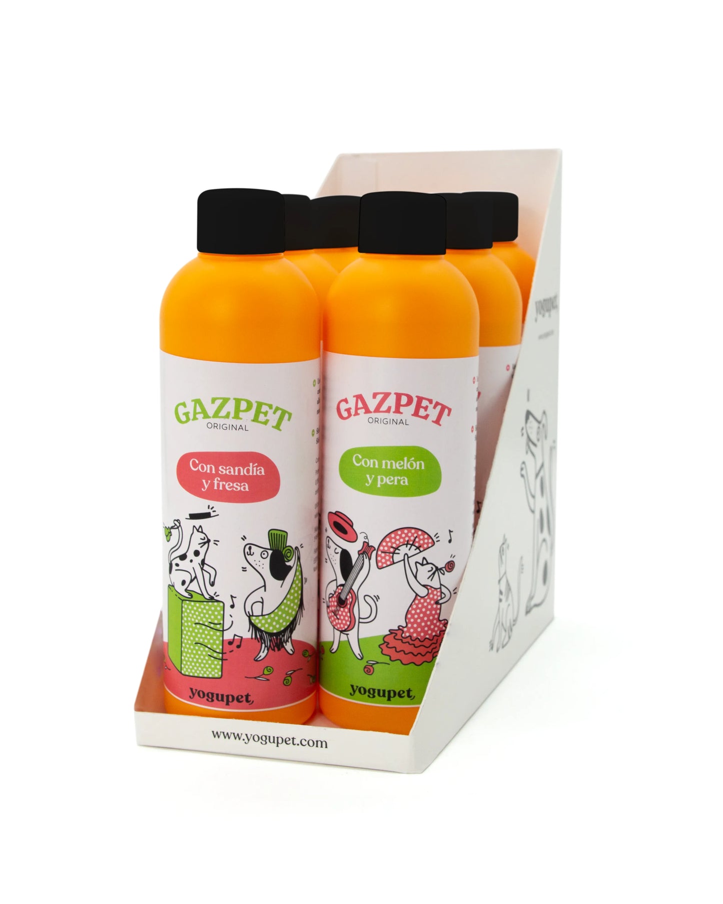 Yogupet Display Gazpet Mixto Perro Sandía, Fresa, Melón y Pera - Snack para perro