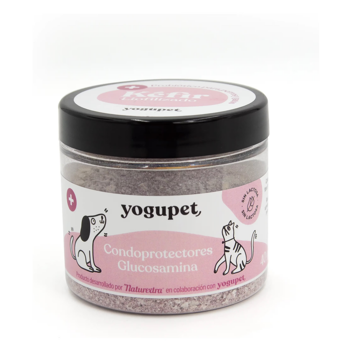 Yogupet Kefir Liofilizado Cão Condroprotetores e Glucosamina - Snack para cão para suporte articular