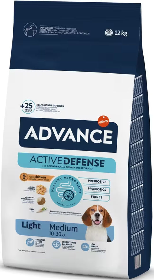 Ração para Cão Advance Dog Medium Light Chicken & Rice | 12 kg