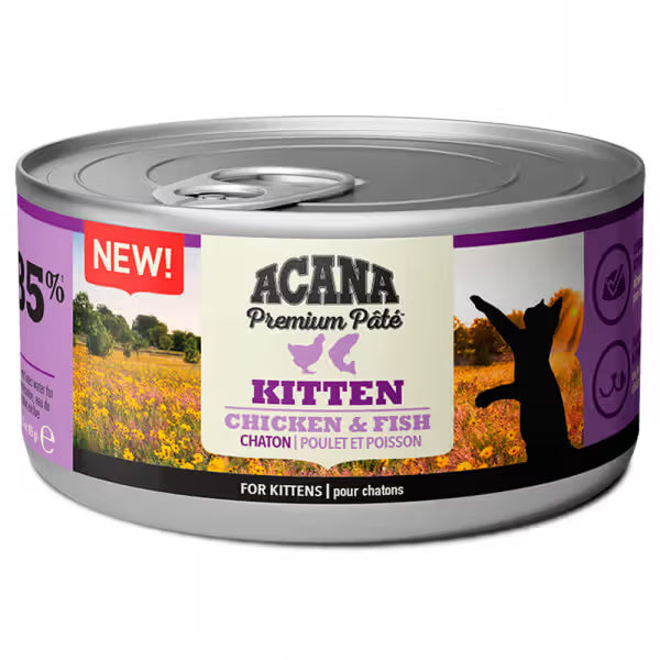 Alimento húmido para Gatos Acana Cat Kitten Premium Patê Chicken & Fish Wet (Lata)