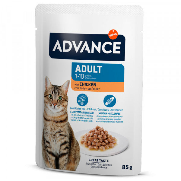 Advance Adult - Alimento Húmedo para Gato - Pollo | 12 x 85 g