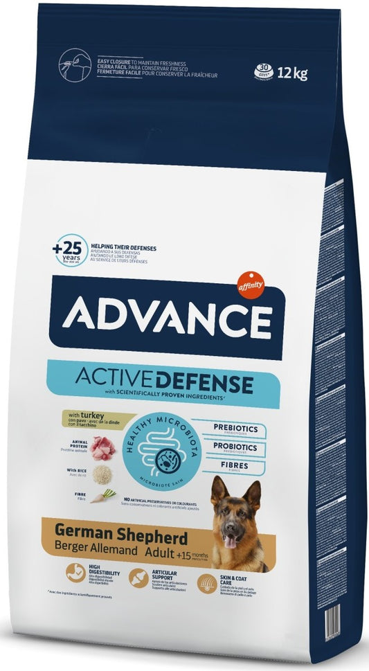 Ração para Cão Advance Dog Adult Pastor Alemão Turkey & Rice | 12 Kg