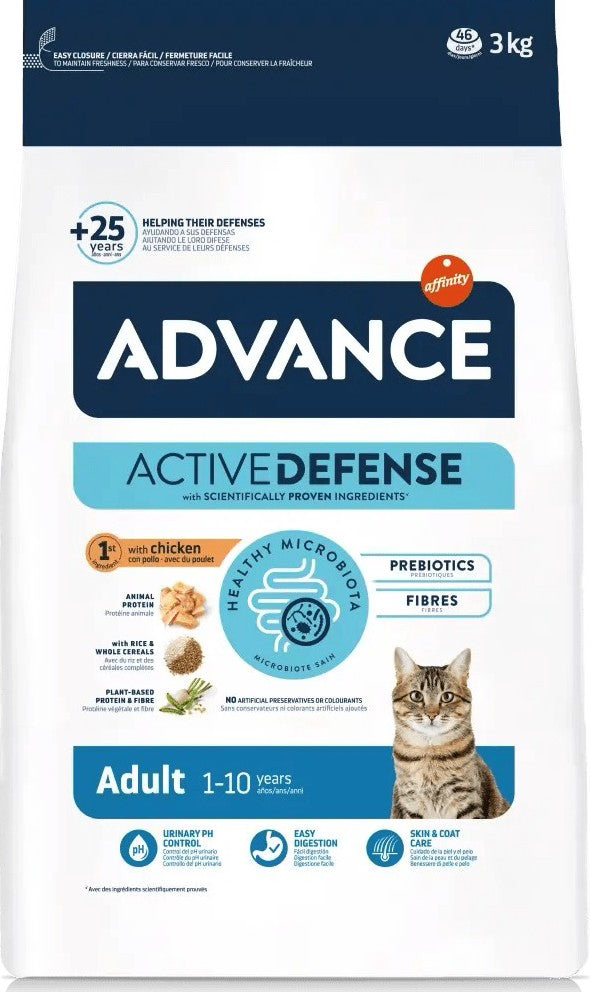 Advance Cat Alimento para gatos adultos | Pollo y arroz | 6 kg