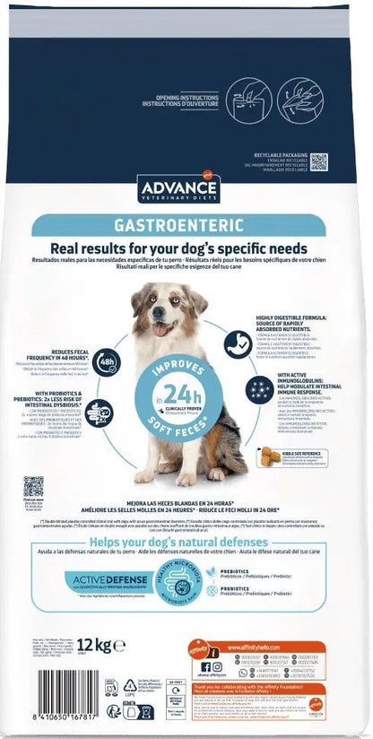 Ração Veterinária para Cão Advance Vet Dog Gastroenteric | 12 kg