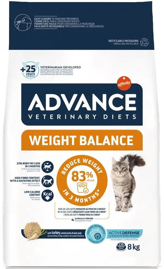 Ração Veterinária para Gatos Advance Vet Cat Weight Balance | 8 kg