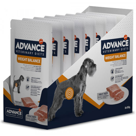 Advance VET Weight Balance - Alimento húmido para cão adulto | 8x150 g